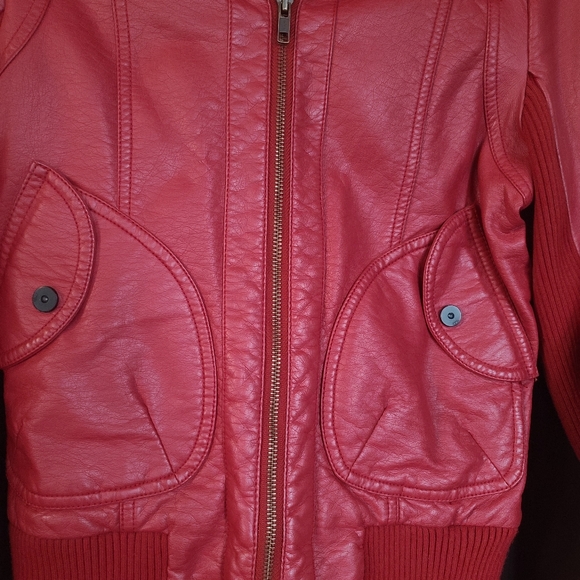Like new Faux Leather Vest - Picture 3 of 6